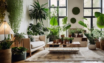 Regulating the amount of water and proper fertilization is key to keeping your indoor plants healthy and vibrant (Illustrative Image Infobae)