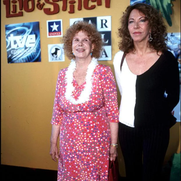 María Eugenia Fernández de Castro and the Duchess of Alba at a premiere. 