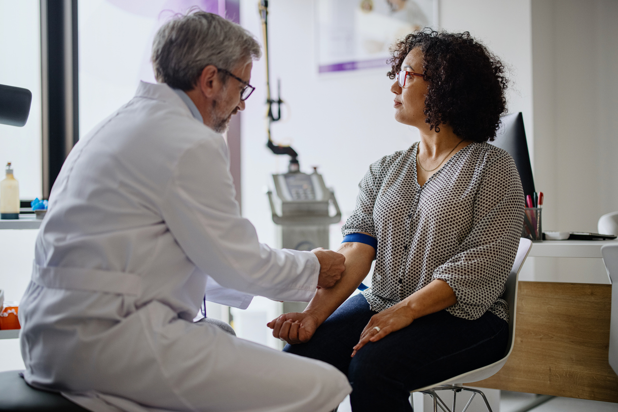 Doctor with a patient